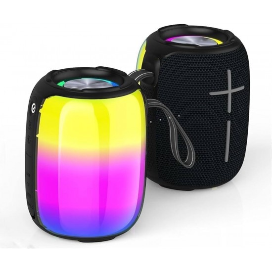 Speaker Wireless Bluetooth Awei Colourful Lights Y525 Black